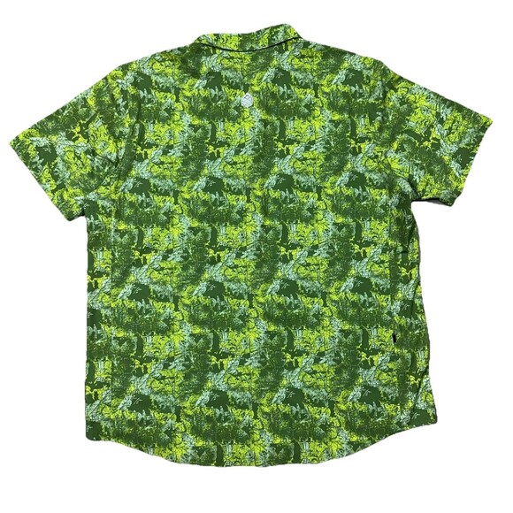 Stio Shirt Mens XL Green Camo Stretch Snap Short Sleeve Camp Snap Shirt Outdoor - Picture 5 of 12